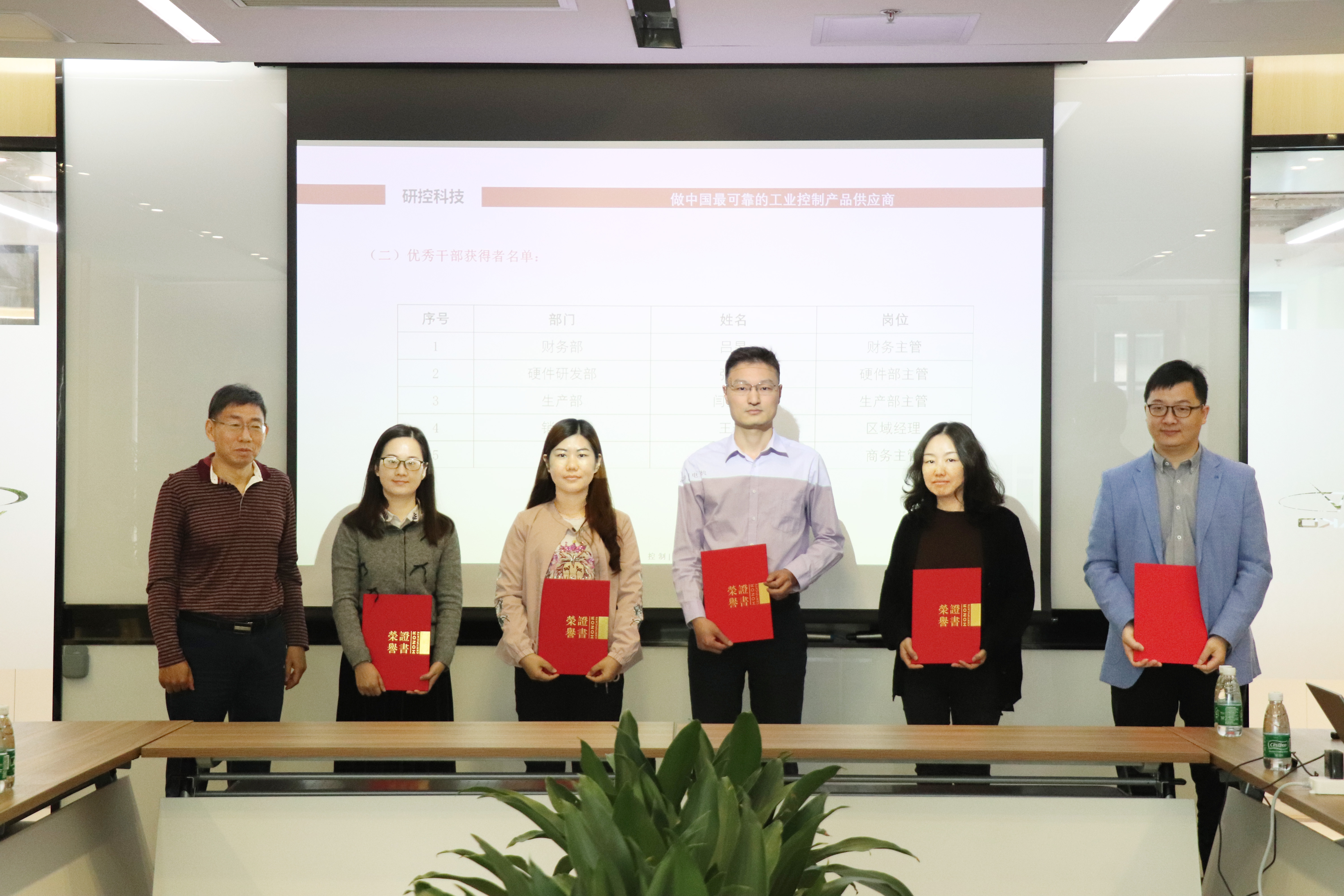 研控科技优秀干部授奖